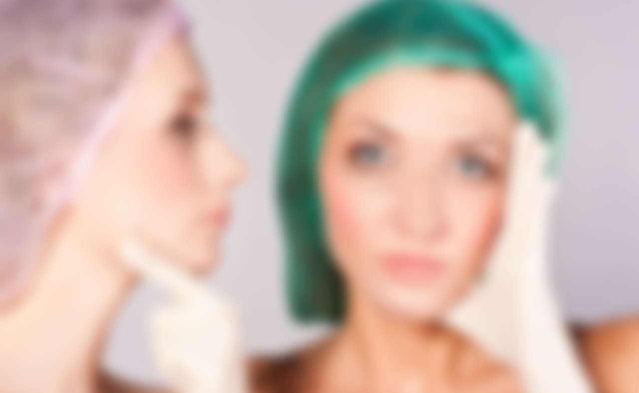 A facelift post-recovery in a time-lapse
