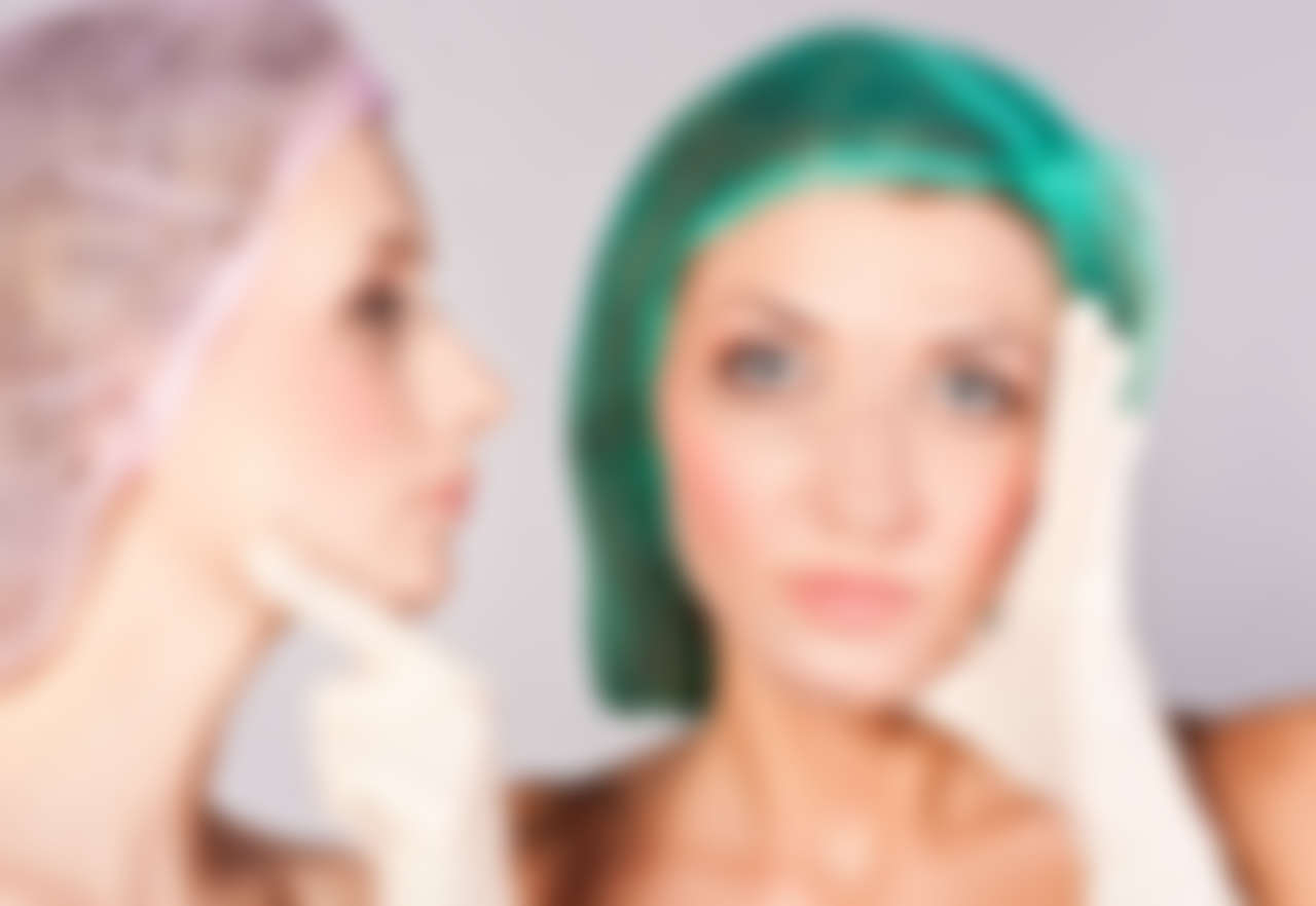 A facelift post-recovery in a time-lapse